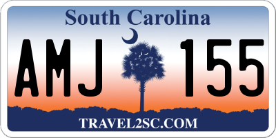 SC license plate AMJ155