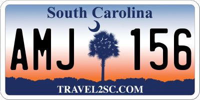 SC license plate AMJ156