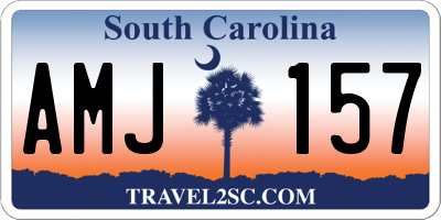 SC license plate AMJ157