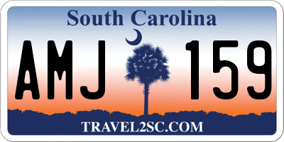 SC license plate AMJ159