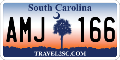 SC license plate AMJ166