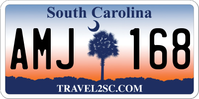 SC license plate AMJ168