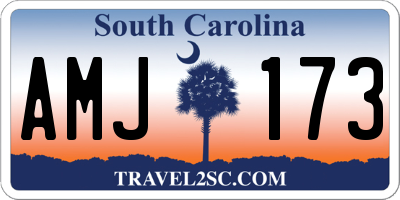 SC license plate AMJ173
