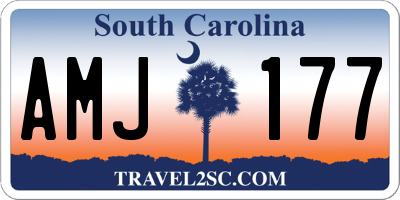 SC license plate AMJ177
