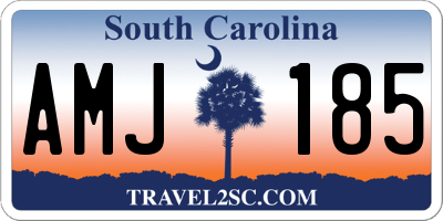 SC license plate AMJ185