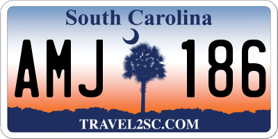 SC license plate AMJ186