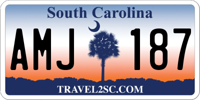 SC license plate AMJ187