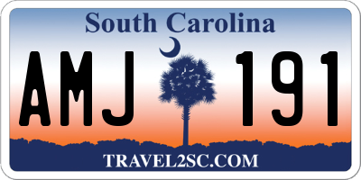 SC license plate AMJ191