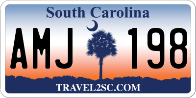 SC license plate AMJ198