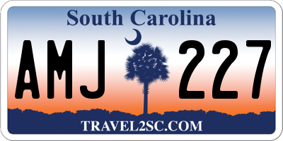 SC license plate AMJ227
