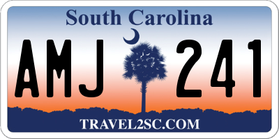 SC license plate AMJ241