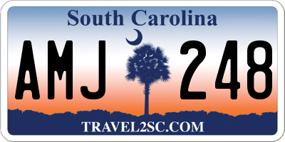 SC license plate AMJ248