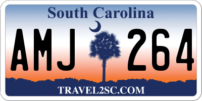 SC license plate AMJ264