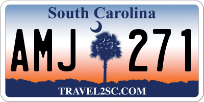 SC license plate AMJ271