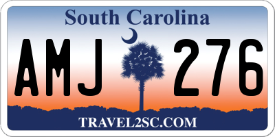 SC license plate AMJ276