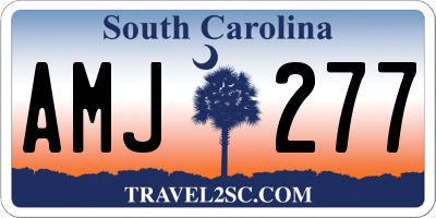 SC license plate AMJ277