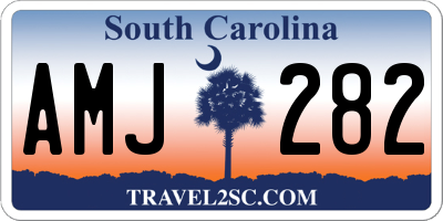 SC license plate AMJ282