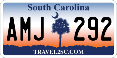 SC license plate AMJ292