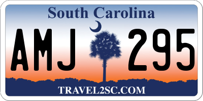 SC license plate AMJ295