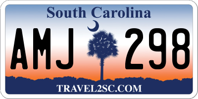 SC license plate AMJ298
