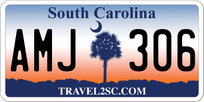 SC license plate AMJ306