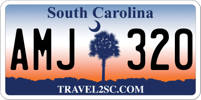 SC license plate AMJ320
