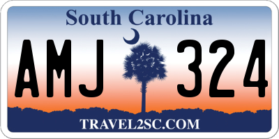 SC license plate AMJ324