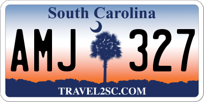 SC license plate AMJ327