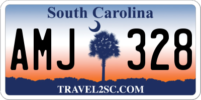 SC license plate AMJ328