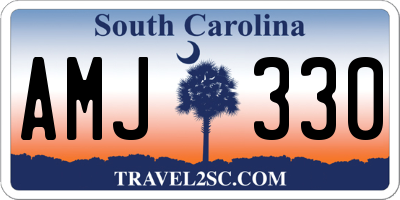 SC license plate AMJ330