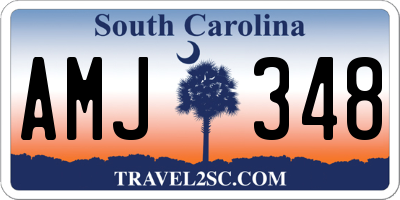 SC license plate AMJ348