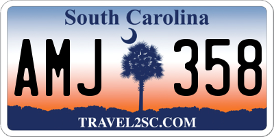 SC license plate AMJ358