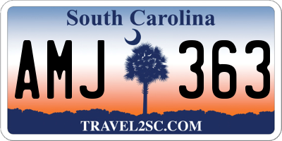 SC license plate AMJ363