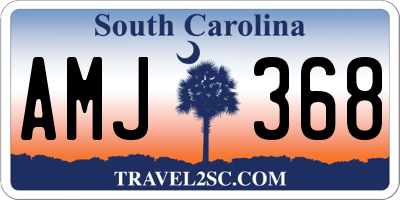 SC license plate AMJ368