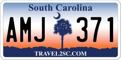 SC license plate AMJ371