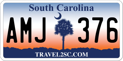 SC license plate AMJ376