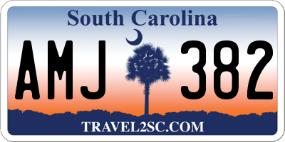 SC license plate AMJ382