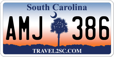 SC license plate AMJ386