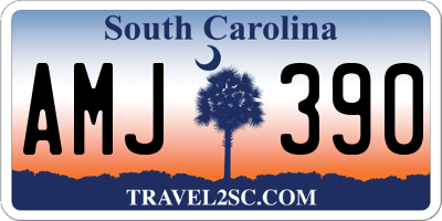 SC license plate AMJ390