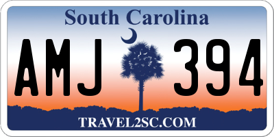 SC license plate AMJ394