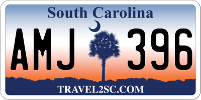 SC license plate AMJ396