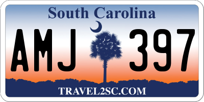 SC license plate AMJ397