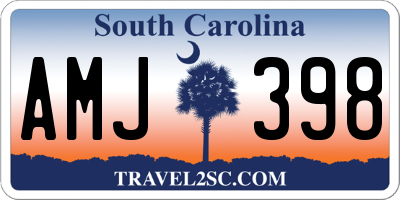 SC license plate AMJ398