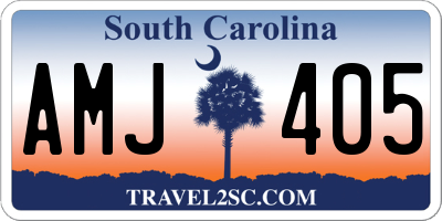 SC license plate AMJ405