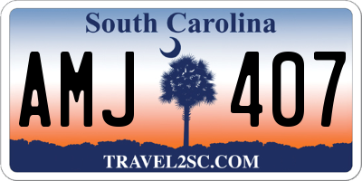 SC license plate AMJ407