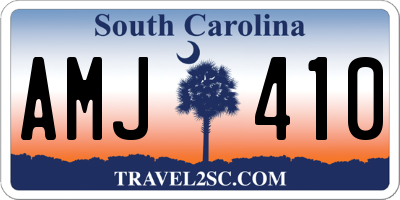 SC license plate AMJ410