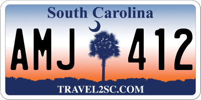 SC license plate AMJ412