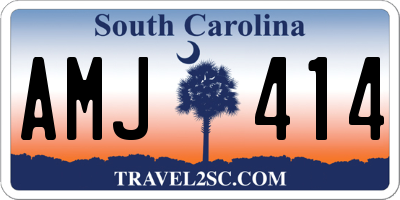 SC license plate AMJ414