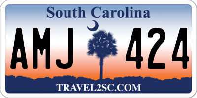 SC license plate AMJ424