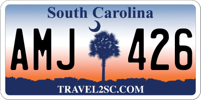 SC license plate AMJ426